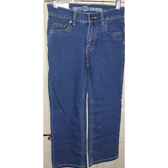 Boys Route 66 Blue Jeans Size 8 - Picture 1 of 7